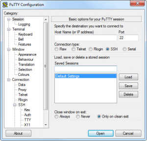 tutorial VPS consola putty